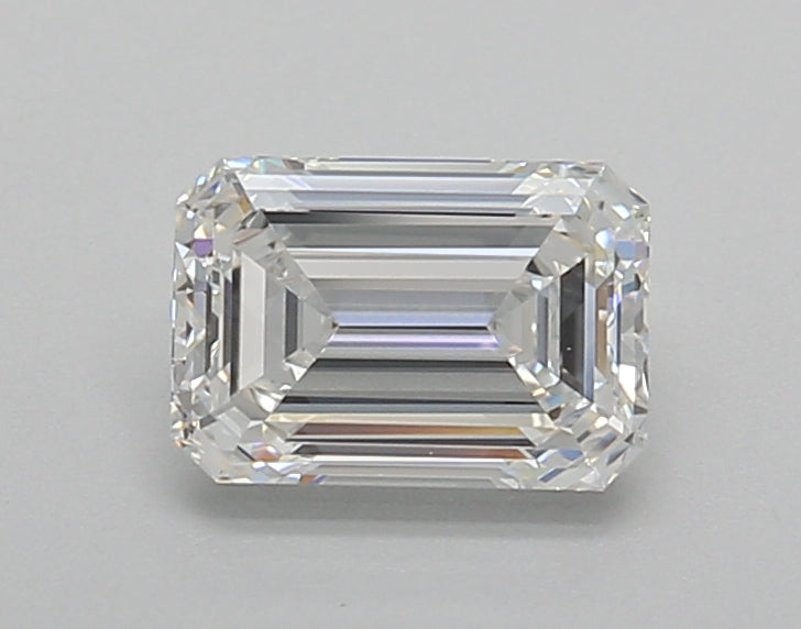 1.00 Carat Emerald Shaped, Very Good Cut, E Color, VVS2 Clarity, IGI Certified Lab Grown Diamond