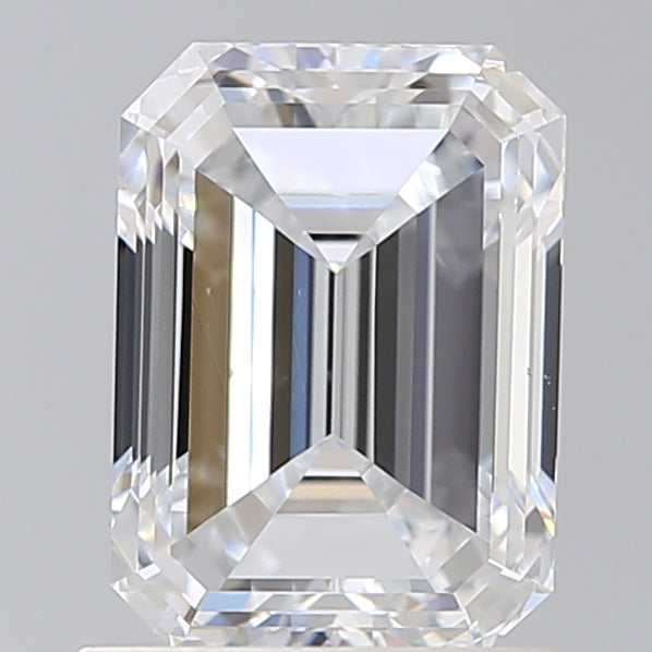 1.50 Carat Emerald Shaped, Very Good Cut, E Color, VS1 Clarity, IGI Certified Lab Grown Diamond