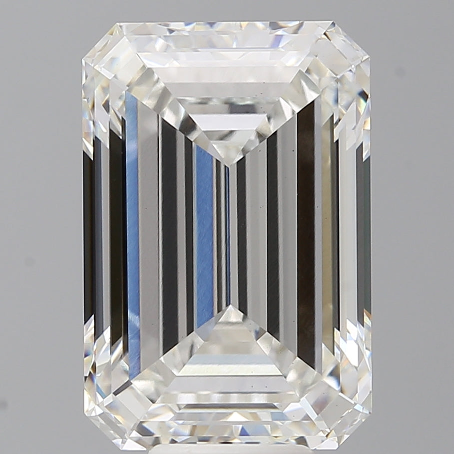 10.10 Carat Emerald Shaped, Ideal Cut, F Color, VS1 Clarity, IGI Certified Lab Grown Diamond