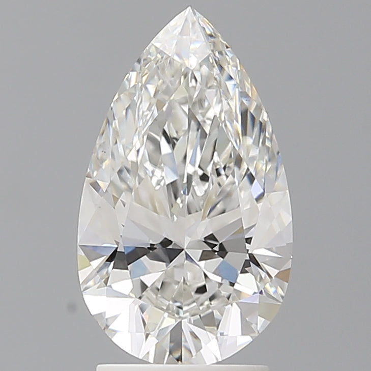 2.51 Carat Pear Shaped, Ideal Cut, F Color, VS1 Clarity, IGI Certified Lab Grown Diamond