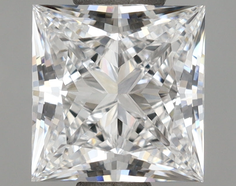 1.11 Carat Princess Shaped, Excellent Cut, D Color, VVS2 Clarity, IGI Certified Lab Grown Diamond