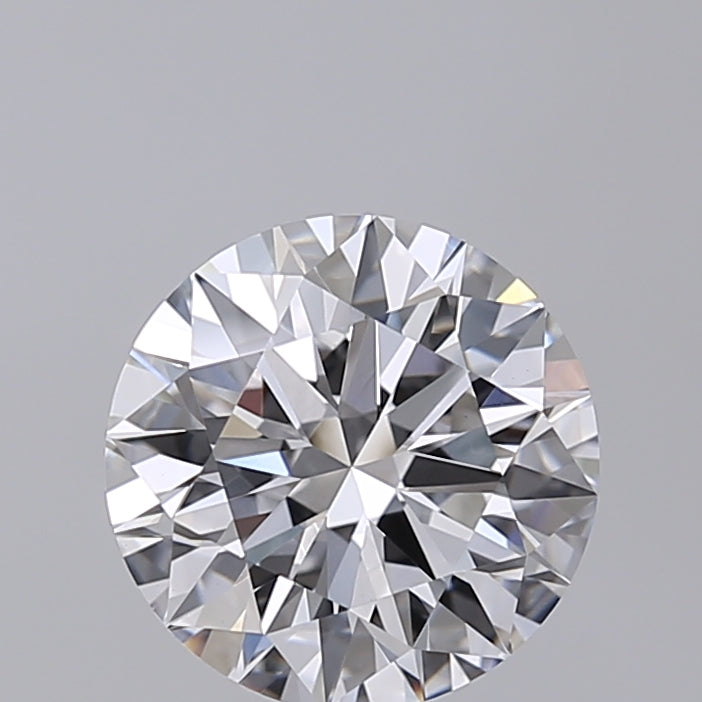 2.01 Carat Round Shaped, Ideal Cut, D Color, VVS2 Clarity, IGI Certified Lab Grown Diamond