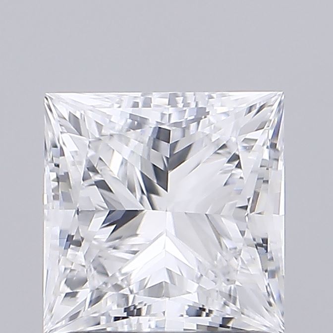1.40 Carat Princess Shaped, Ideal Cut, D Color, VVS2 Clarity, IGI Certified Lab Grown Diamond