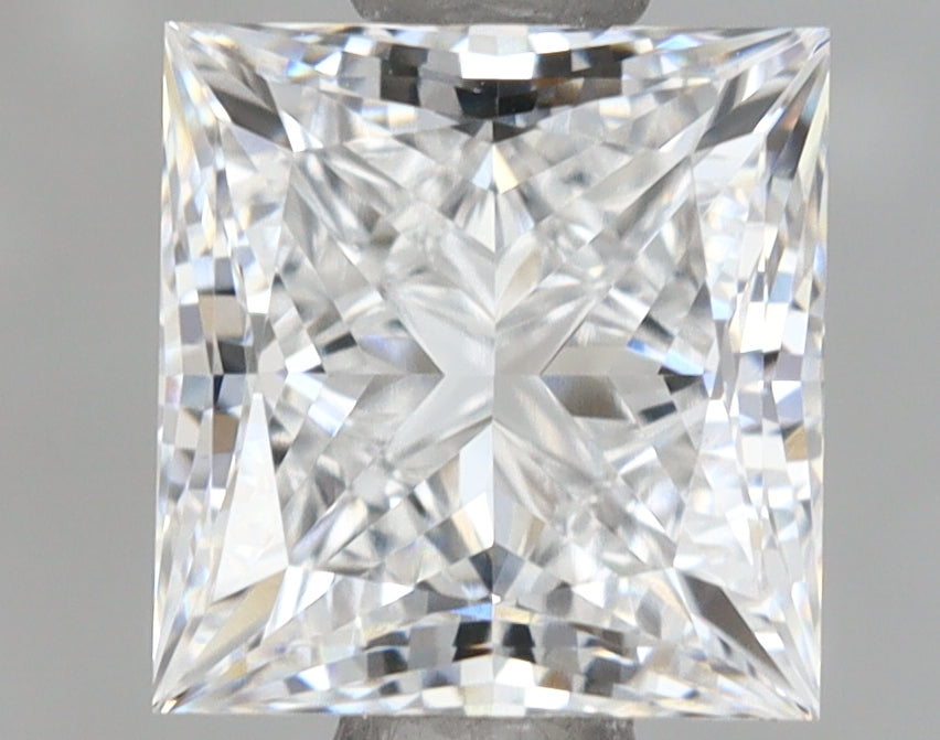 1.12 Carat Princess Shaped, Ideal Cut, D Color, VS1 Clarity, IGI Certified Lab Grown Diamond