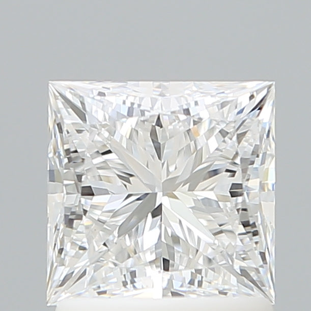 1.52 Carat Princess Shaped, Ideal Cut, D Color, VVS2 Clarity, IGI Certified Lab Grown Diamond