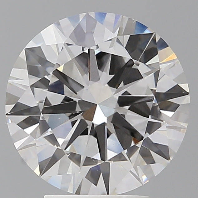 4.04 Carat Round Shaped, Ideal Cut, F Color, VVS2 Clarity, IGI Certified Lab Grown Diamond