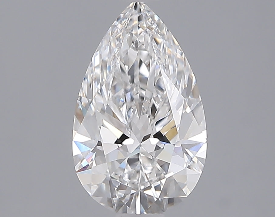 1.55 Carat Pear Shaped, Ideal Cut, D Color, VVS1 Clarity, IGI Certified Lab Grown Diamond