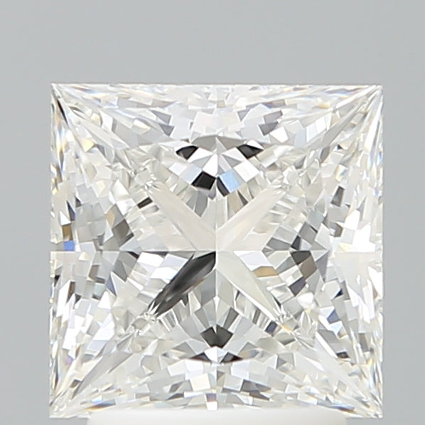 2.67 Carat Princess Shaped, Ideal Cut, E Color, VVS2 Clarity, IGI Certified Lab Grown Diamond