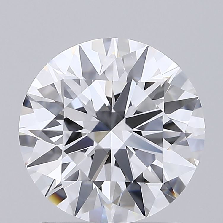 1.59 Carat Round Shaped, Ideal Cut, D Color, VVS2 Clarity, IGI Certified Lab Grown Diamond