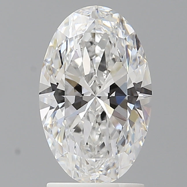 2.02 Carat Oval Shaped, Ideal Cut, D Color, VS2 Clarity, IGI Certified Lab Grown Diamond
