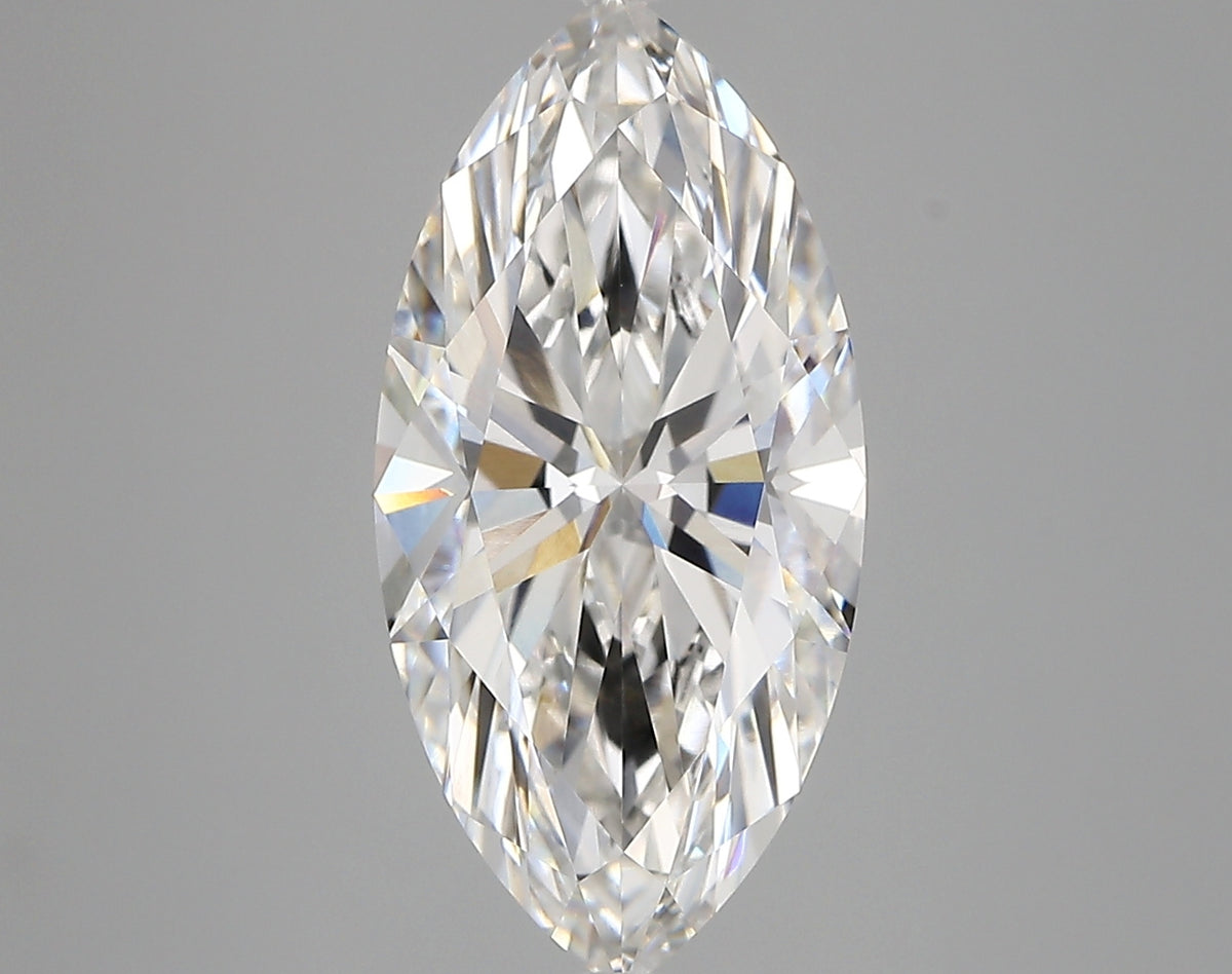 4.24 Carat Marquise Shaped, Very Good Cut, F Color, VVS1 Clarity, IGI Certified Lab Grown Diamond