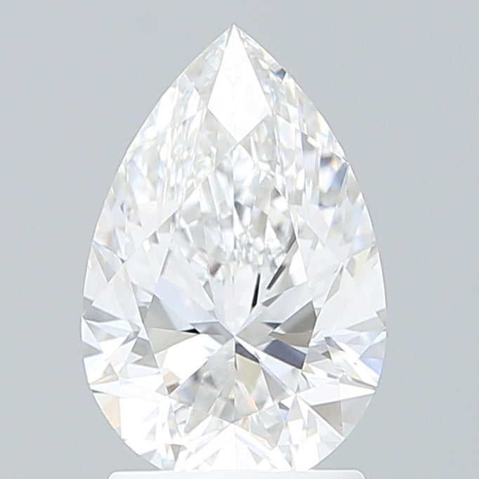 2.02 Carat Pear Shaped, Ideal Cut, D Color, VVS2 Clarity, IGI Certified Lab Grown Diamond
