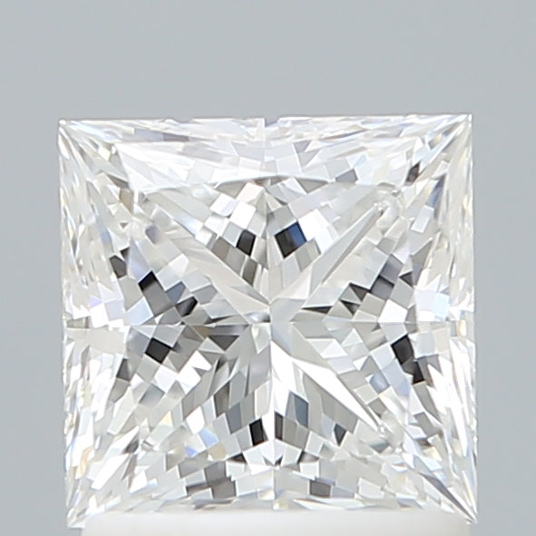 1.52 Carat Princess Shaped, Ideal Cut, E Color, VVS1 Clarity, IGI Certified Lab Grown Diamond