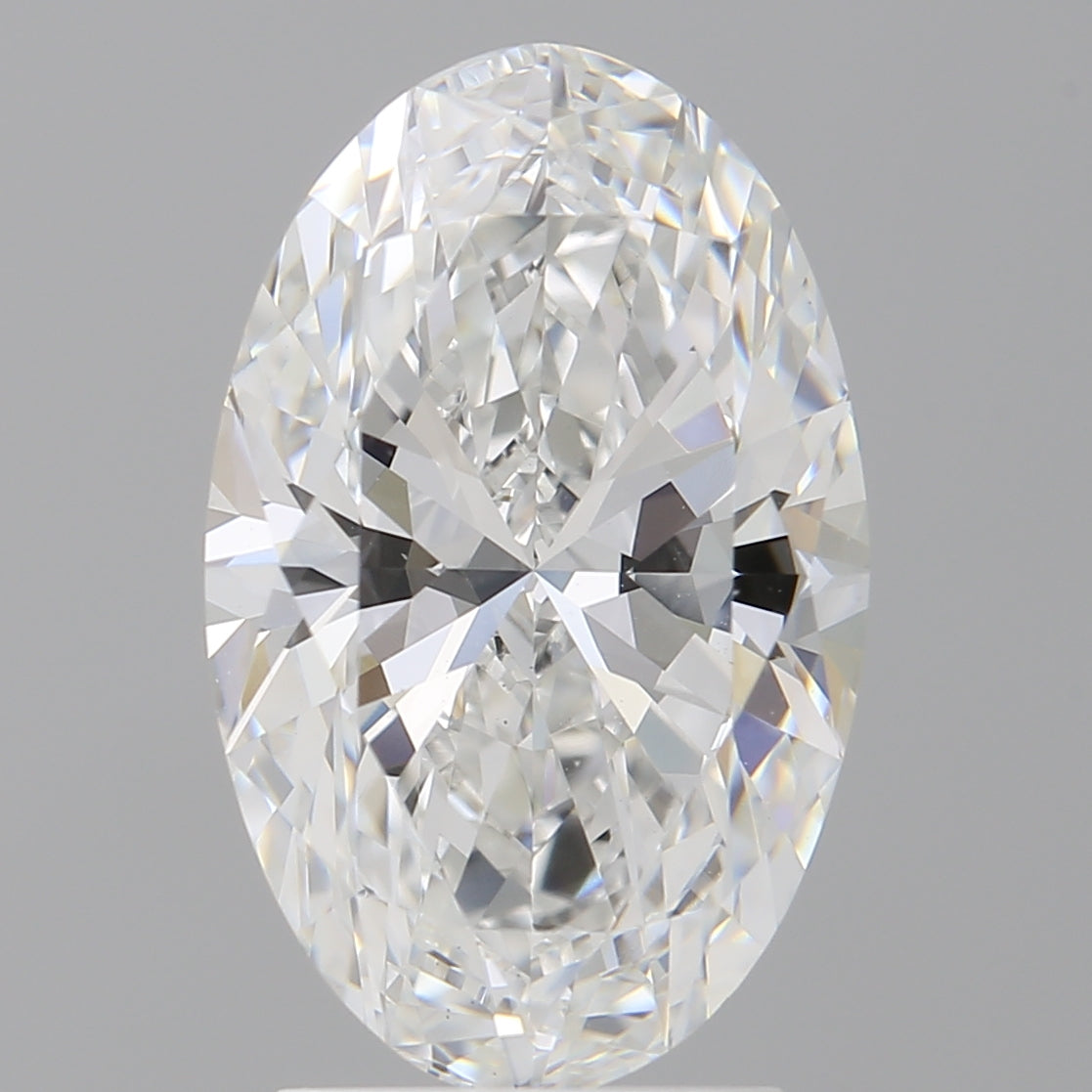 3.05 Carat Oval Shaped, Ideal Cut, E Color, VVS2 Clarity, IGI Certified Lab Grown Diamond