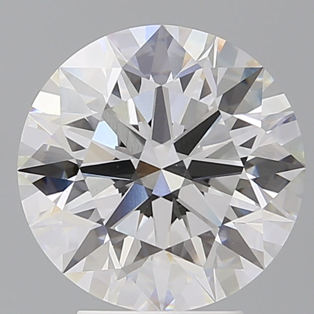 4.10 Carat Round Shaped, Ideal Cut, E Color, VVS2 Clarity, IGI Certified Lab Grown Diamond