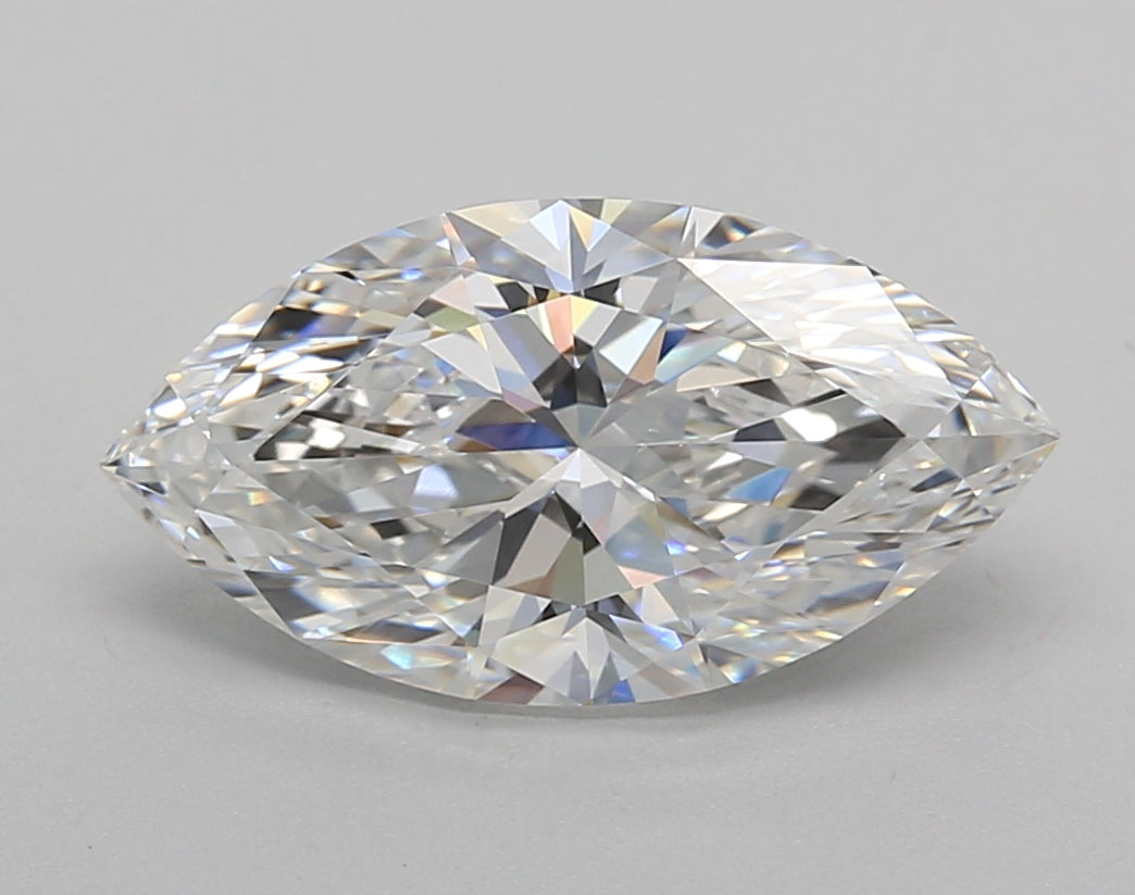 2.71 Carat Marquise Shaped, Excellent Cut, E Color, VVS2 Clarity, IGI Certified Lab Grown Diamond
