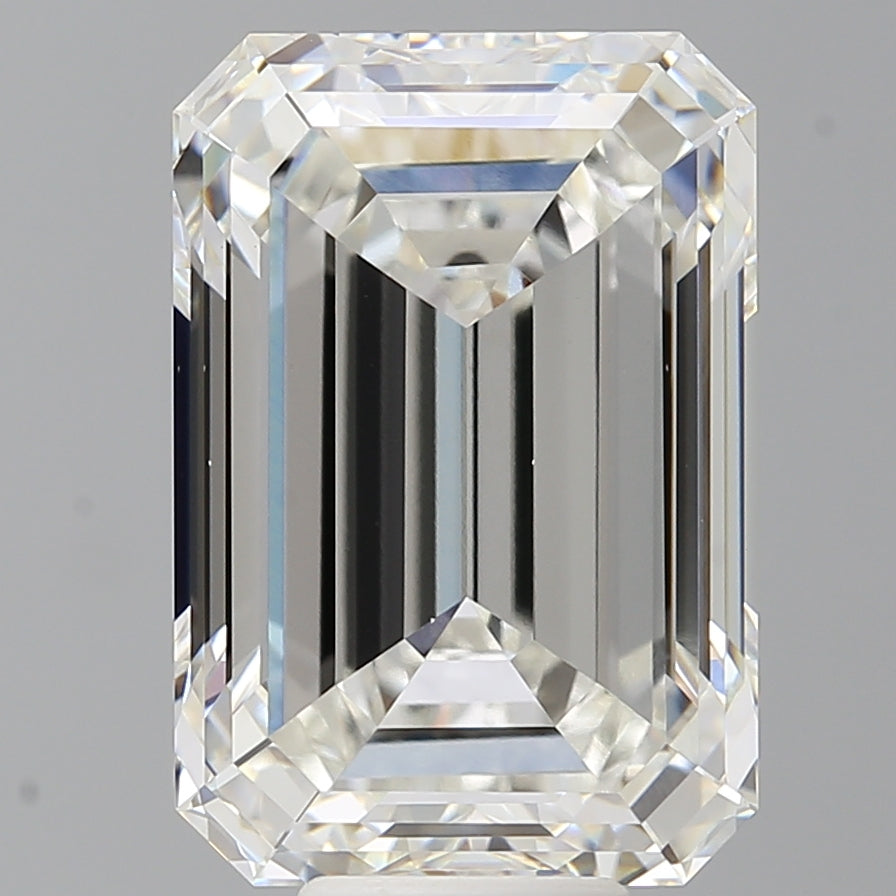 10.59 Carat Emerald Shaped, Ideal Cut, F Color, VS1 Clarity, IGI Certified Lab Grown Diamond