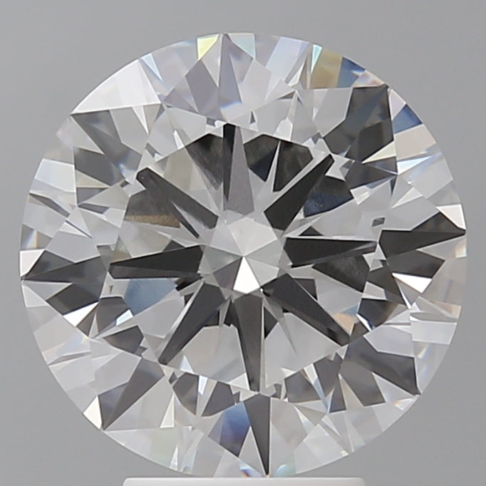 5.03 Carat Round Shaped, Excellent Cut, E Color, VVS2 Clarity, IGI Certified Lab Grown Diamond