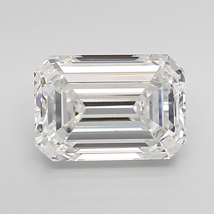 3.04 Carat Emerald Shaped, Ideal Cut, E Color, VS1 Clarity, IGI Certified Lab Grown Diamond