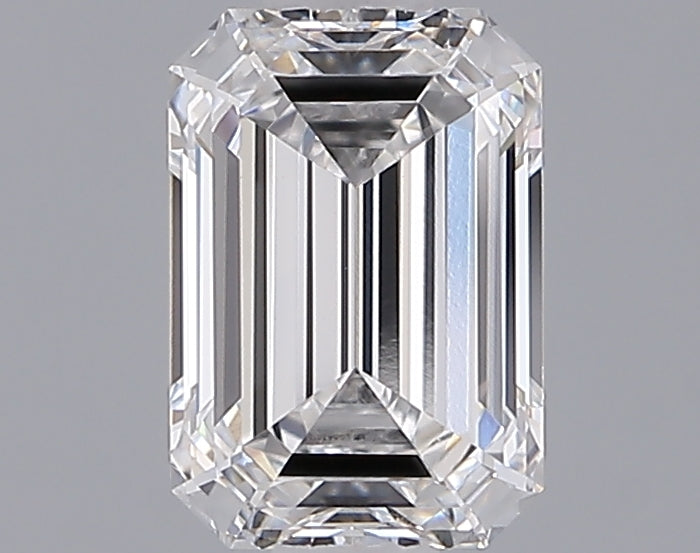 1.51 Carat Emerald Shaped, Ideal Cut, D Color, VVS2 Clarity, IGI Certified Lab Grown Diamond