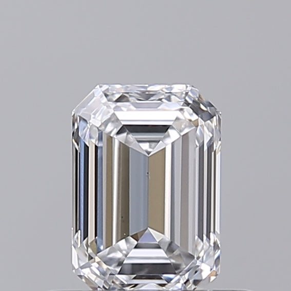 0.50 Carat Emerald Shaped, Excellent Cut, D Color, VVS2 Clarity, IGI Certified Lab Grown Diamond