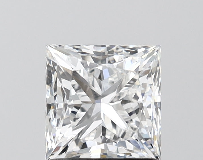 1.51 Carat Princess Shaped, Excellent Cut, D Color, VS1 Clarity, IGI Certified Lab Grown Diamond