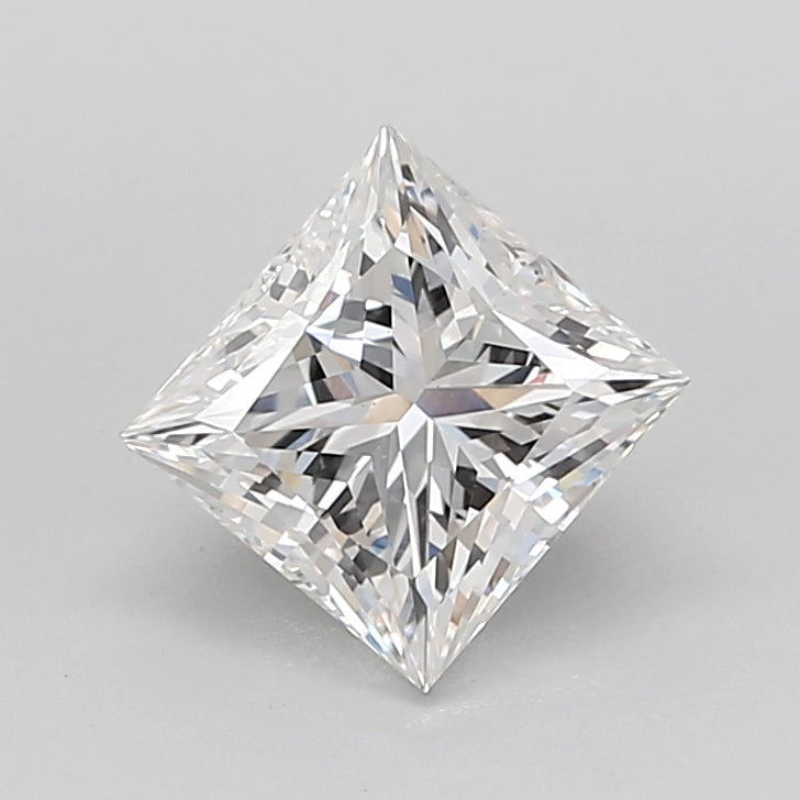 2.00 Carat Princess Shaped, Very Good Cut, D Color, VS1 Clarity, IGI Certified Lab Grown Diamond