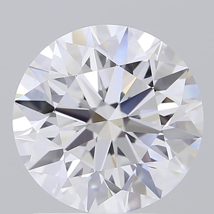 1.70 Carat Round Shaped, Excellent Cut, D Color, VS1 Clarity, IGI Certified Lab Grown Diamond