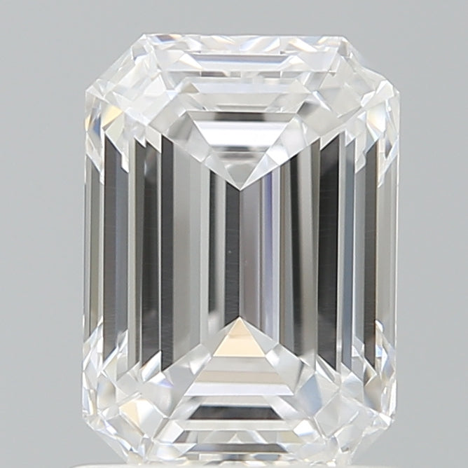 1.53 Carat Emerald Shaped, Ideal Cut, D Color, VS2 Clarity, IGI Certified Lab Grown Diamond