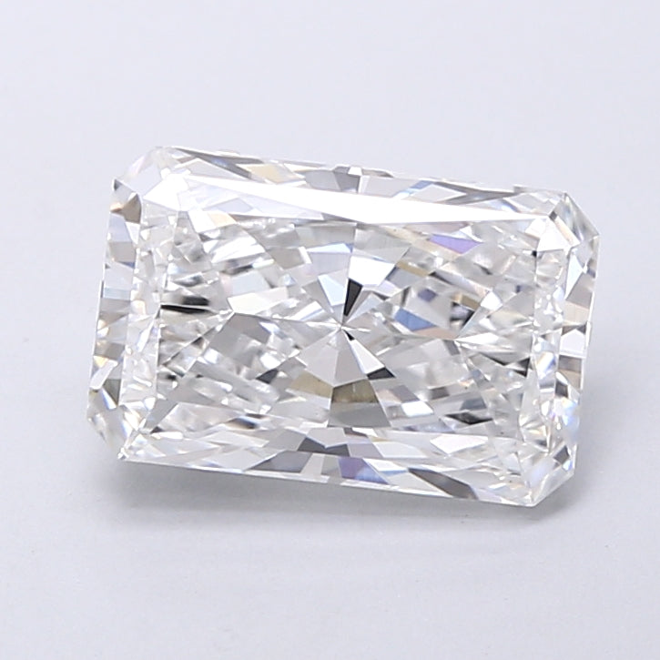 2.26 Carat Radiant Shaped, Very Good Cut, E Color, VS1 Clarity, IGI Certified Lab Grown Diamond