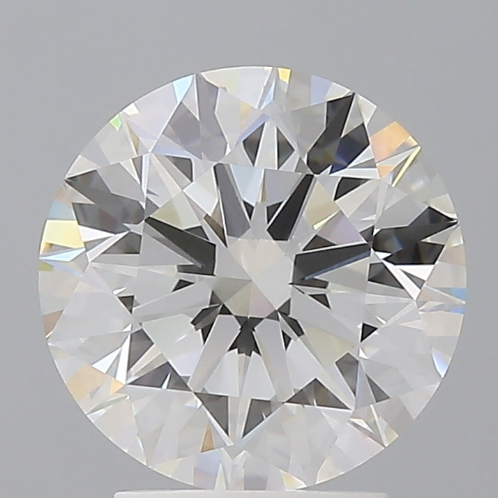 3.09 Carat Round Shaped, Ideal Cut, F Color, VVS2 Clarity, IGI Certified Lab Grown Diamond