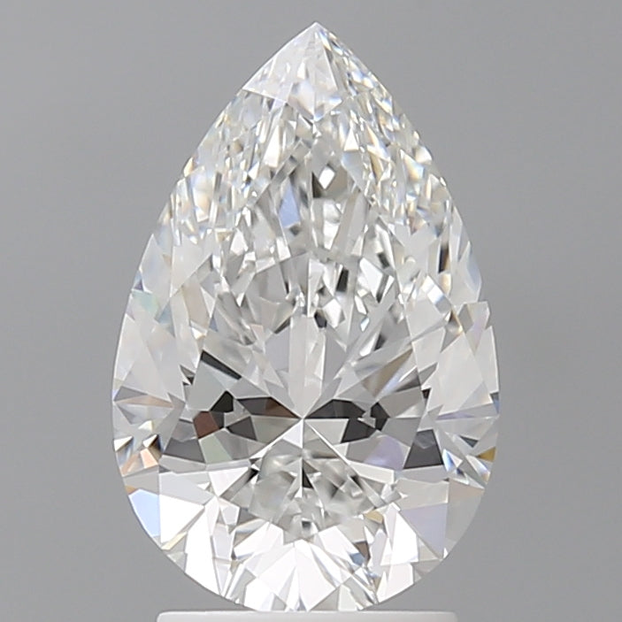 2.59 Carat Pear Shaped, Ideal Cut, E Color, VVS2 Clarity, IGI Certified Lab Grown Diamond