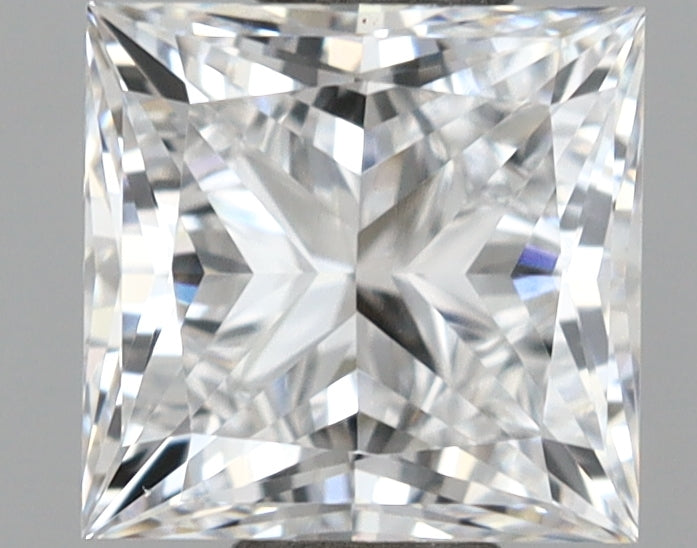 1.03 Carat Princess Shaped, Ideal Cut, D Color, VVS2 Clarity, IGI Certified Lab Grown Diamond
