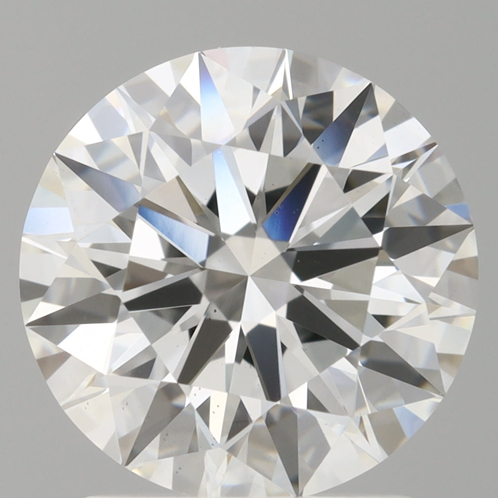 2.10 Carat Round Shaped, Ideal Cut, E Color, VS2 Clarity, IGI Certified Lab Grown Diamond