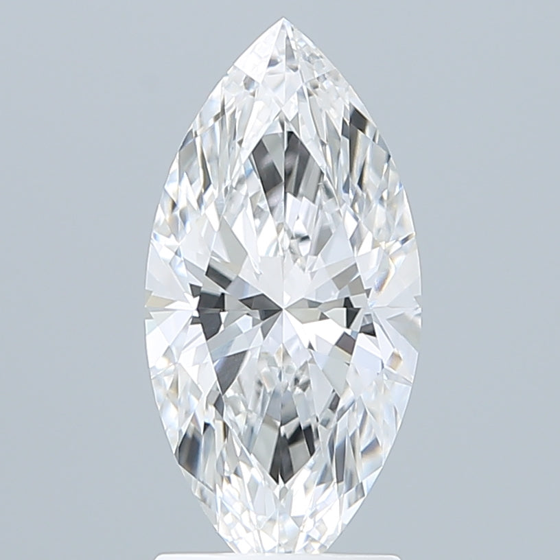 2.10 Carat Marquise Shaped, Ideal Cut, D Color, VVS2 Clarity, IGI Certified Lab Grown Diamond