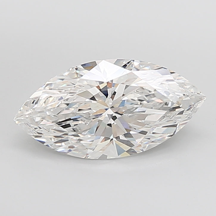 6.09 Carat Marquise Shaped, Ideal Cut, F Color, VVS2 Clarity, IGI Certified Lab Grown Diamond
