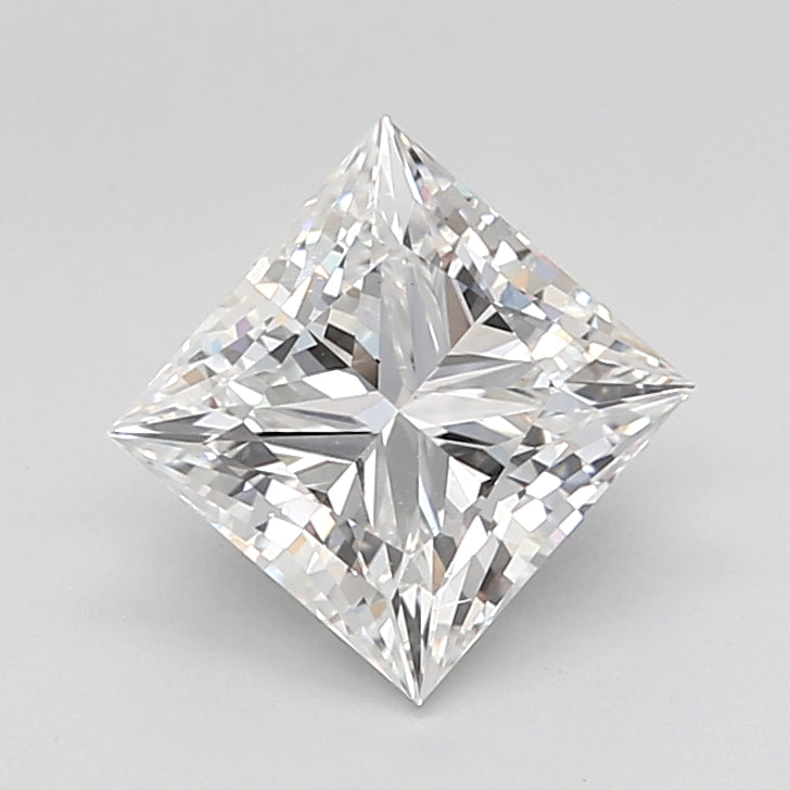 2.76 Carat Princess Shaped, Very Good Cut, D Color, VS2 Clarity, IGI Certified Lab Grown Diamond