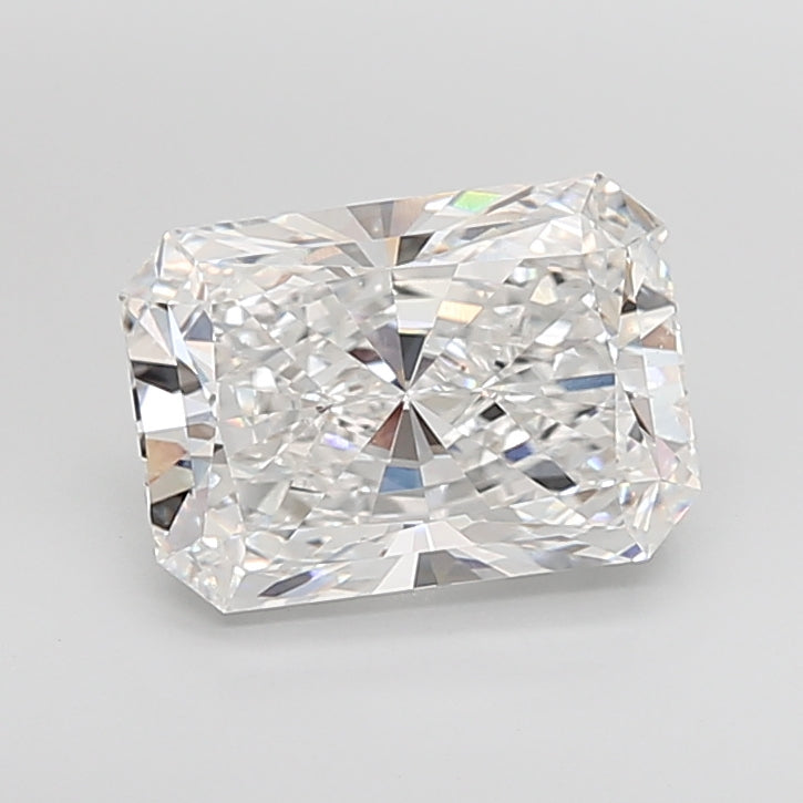 6.02 Carat Radiant Shaped, Ideal Cut, E Color, VS1 Clarity, IGI Certified Lab Grown Diamond