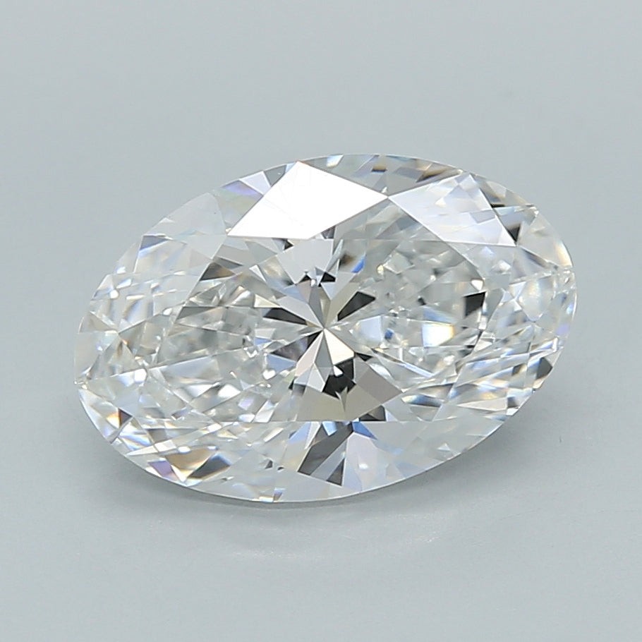 2.49 Carat Oval Shaped, Excellent Cut, E Color, VVS2 Clarity, IGI Certified Lab Grown Diamond