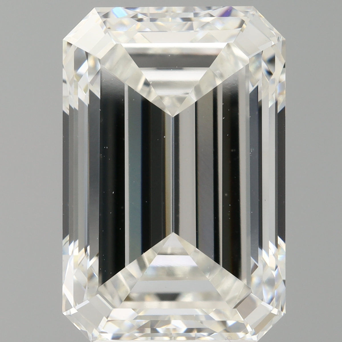 4.99 Carat Emerald Shaped, Ideal Cut, F Color, VVS2 Clarity, IGI Certified Lab Grown Diamond