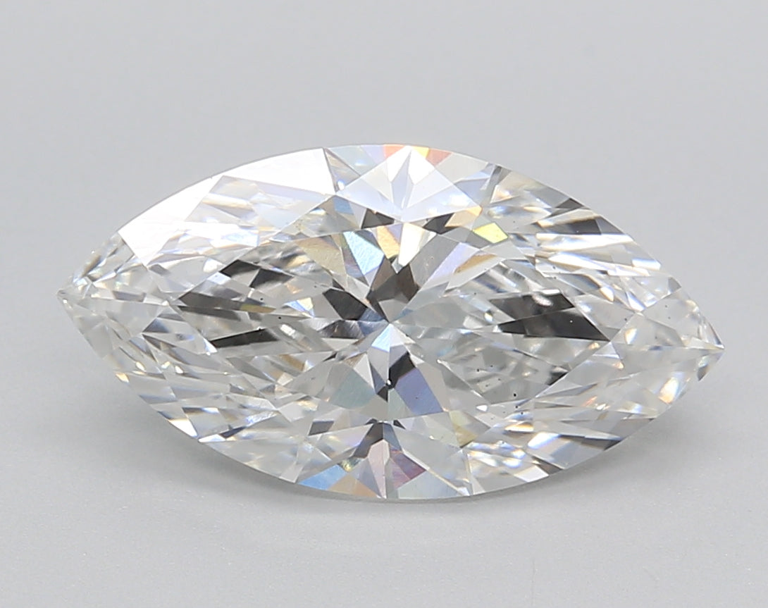 3.00 Carat Marquise Shaped, Very Good Cut, E Color, VS2 Clarity, IGI Certified Lab Grown Diamond