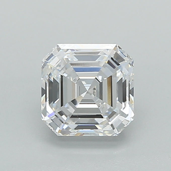 1.04 Carat Asscher Shaped, Ideal Cut, D Color, VS1 Clarity, IGI Certified Lab Grown Diamond