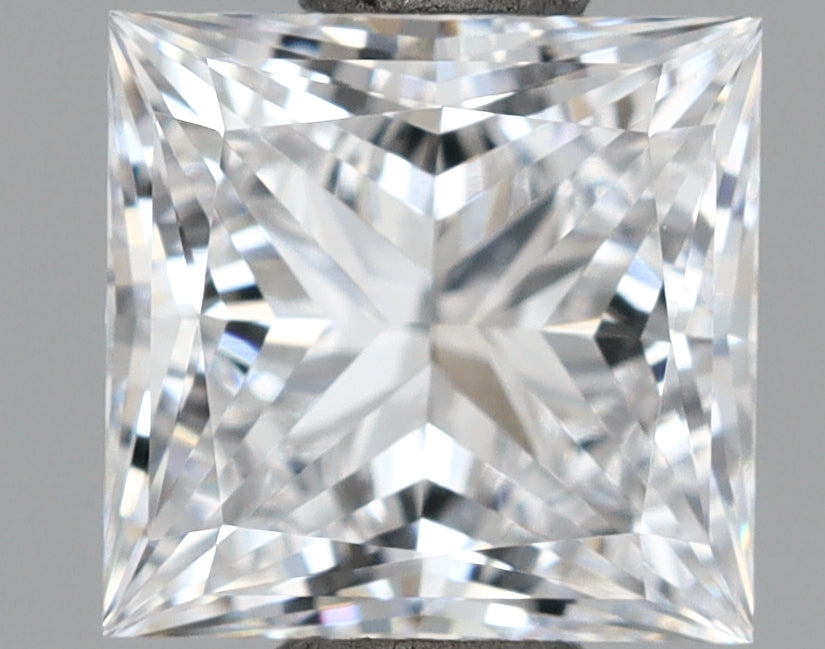 1.09 Carat Princess Shaped, Ideal Cut, D Color, VVS1 Clarity, IGI Certified Lab Grown Diamond
