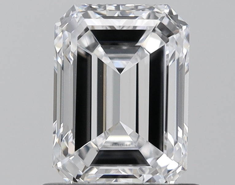 1.10 Carat Emerald Shaped, Excellent Cut, E Color, IF Clarity, IGI Certified Lab Grown Diamond