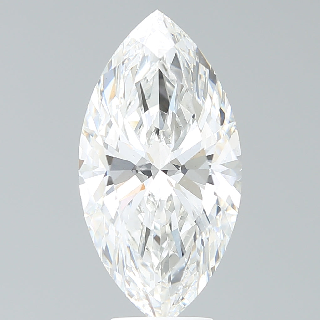 5.44 Carat Marquise Shaped, Ideal Cut, F Color, VS2 Clarity, IGI Certified Lab Grown Diamond