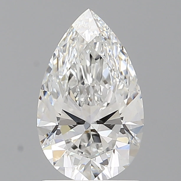 1.55 Carat Pear Shaped, Ideal Cut, E Color, VVS2 Clarity, IGI Certified Lab Grown Diamond