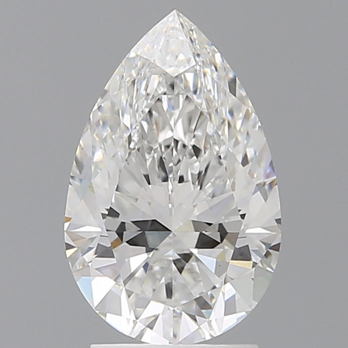 2.58 Carat Pear Shaped, Ideal Cut, E Color, VS1 Clarity, IGI Certified Lab Grown Diamond