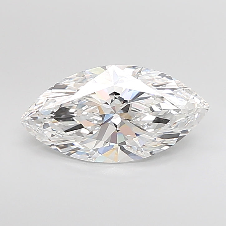 4.07 Carat Marquise Shaped, Ideal Cut, D Color, VVS2 Clarity, IGI Certified Lab Grown Diamond