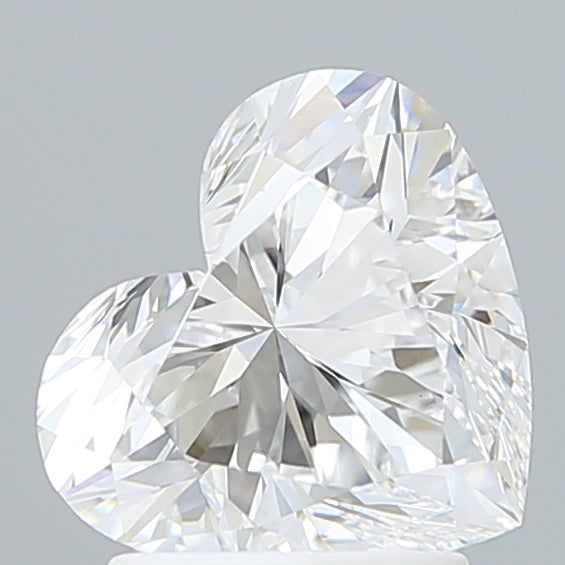 2.10 Carat Heart Shaped, Ideal Cut, D Color, VVS2 Clarity, IGI Certified Lab Grown Diamond