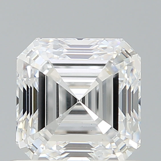 0.94 Carat Asscher Shaped, Ideal Cut, E Color, VS1 Clarity, IGI Certified Lab Grown Diamond